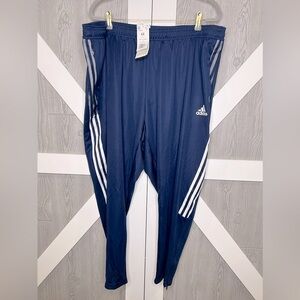 133. NWT Adidas Aeroready Sereno Slim Tapered-Cut Pants Blue 4X